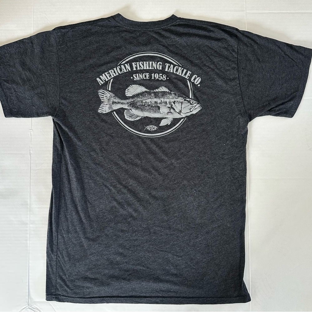 AFTCO Charcoal Gray Short Sleeve Tee
